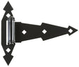 National Hardware N165-480 T-Hinge, 1-1/2 in W Frame Leaf, 7-5/16 in H Frame Leaf, Steel, Removable, Tight Pin, 55 lb