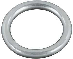 National Hardware 3155BC Series N223-123 Welded Ring, 195 lb Working Load, 1 in ID Dia Ring, #7 Chain, 3/16 in Wire