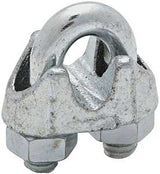National Hardware 3230BC Series N248-294 Wire Cable Clamp, 1/4 in Dia Cable, 11/16 in L, Iron/Steel, Zinc-Plated
