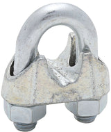 National Hardware 3230BC Series N248-328 Wire Cable Clamp, 1/2 in Dia Cable, 15/16 in L, Iron/Steel, Zinc-Plated