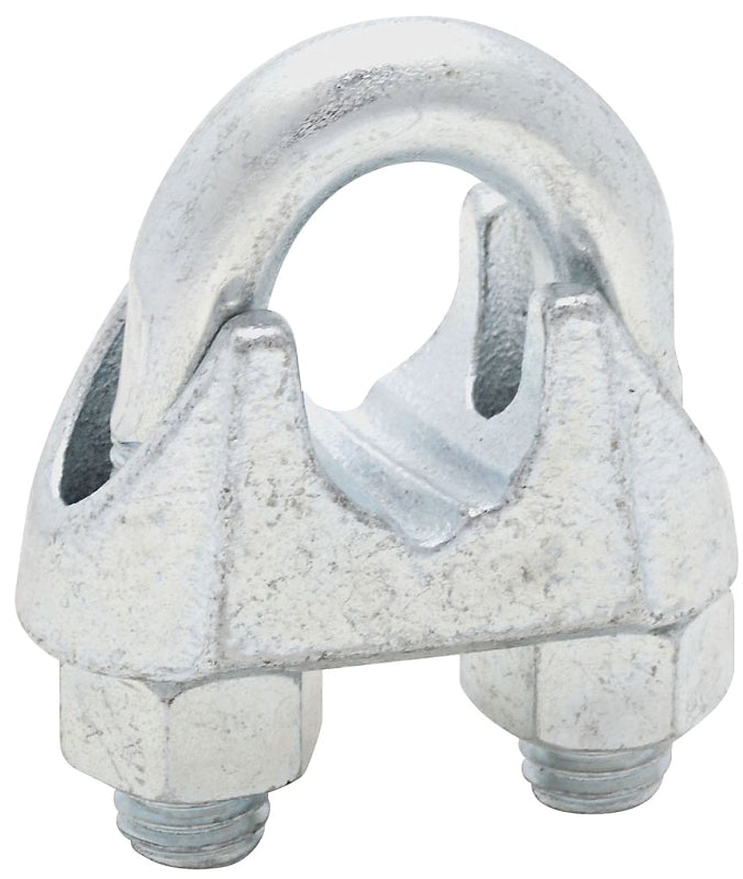 National Hardware 3230BC Series N248-336 Wire Cable Clamp, 5/8 in Dia Cable, 1-1/16 in L, Iron/Steel, Zinc-Plated