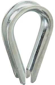 National Hardware 3232BC Series N176-800 Rope Thimble, 3/16 in Dia Cable, Steel, Zinc-Plated