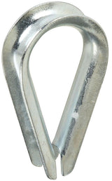 National Hardware 3232BC Series N176-826 Rope Thimble, 5/16 in Dia Cable, Steel, Zinc-Plated