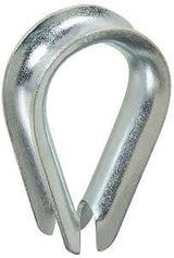 National Hardware 3232BC Series N176-842 Rope Thimble, 1/2 in Dia Cable, Steel, Zinc-Plated