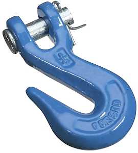 National Hardware N177-212 Clevis Grab Hook, 1/4 in, 2600 lb Working Load, 43 Grade, Steel, Zinc-Plated