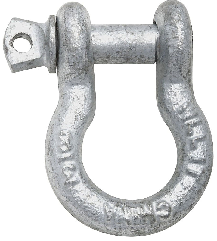National Hardware 3250BC Series N223-685 Anchor Shackle, 3/8 in Trade, 2000 lb Working Load, 13/32 in Dia Wire, Steel