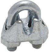 National Hardware 3230BC Series N248-260 Wire Cable Clamp, 1/16 in Dia Cable, 7/16 in L, Iron/Steel, Zinc-Plated