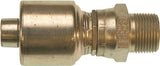 Gates MegaCrimp G25105-1616 Hose Coupling, 1 x 1 in Dia, 4.73 in, 1-11-1/2, Crimp x NPTF, Straight Angle, Steel, Zinc