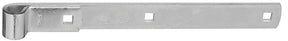 National Hardware N130-765 Strap Hinge, 0.22 in Thick Leaf, 12 in L x 1-1/4 in W, Steel, Zinc, 150 lb