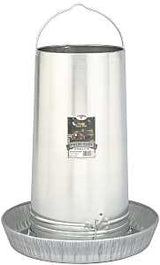 Little Giant 914273 Poultry Feeder, 40 lb Capacity, Rolled Edge, Steel, Galvanized, Hanging Mounting, Pack of 6