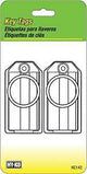Hy-Ko KC142 Key Identification Tag, 7/8 in Dia x 1-1/8 in W Dimensions, Plastic, 2/PK, Pack of 5