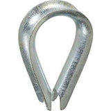 National Hardware 3232BC Series N176-834 Rope Thimble, 1-15/32 in Dia x 2-5/16 in L Dimensions, Steel, Zinc