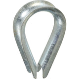 National Hardware 3232BC Series N176-834 Rope Thimble, 1-15/32 in Dia x 2-5/16 in L Dimensions, Steel, Zinc