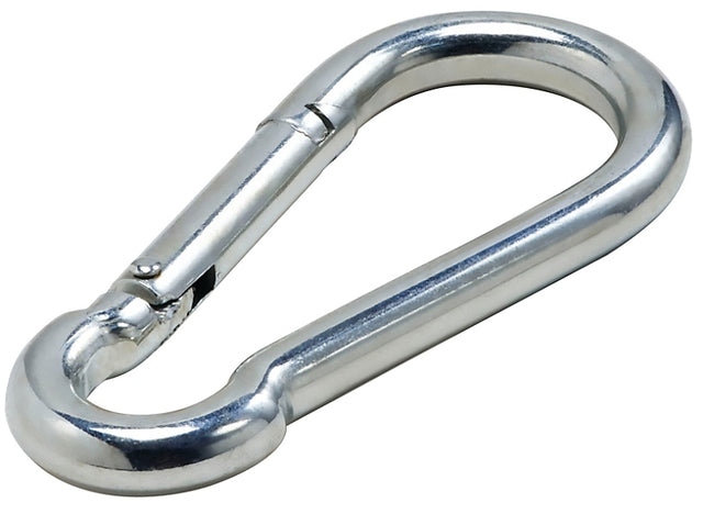 National Hardware 3112BC Series N830-308 Interlocking Spring Snap, 738 lb Working Load, Steel, Zinc-Plated