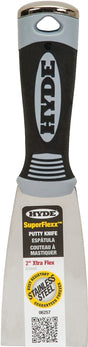 Hyde SuperFlexx 06257 Putty Knife, 2 in W Blade, Stainless Steel Blade, Comfort Grip Handle, Pack of 5