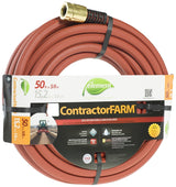Element ContractorFARM CELCF58050 Heavy-Duty Water Hose, 5/8 in, 50 ft L, Female, Rubber, Red
