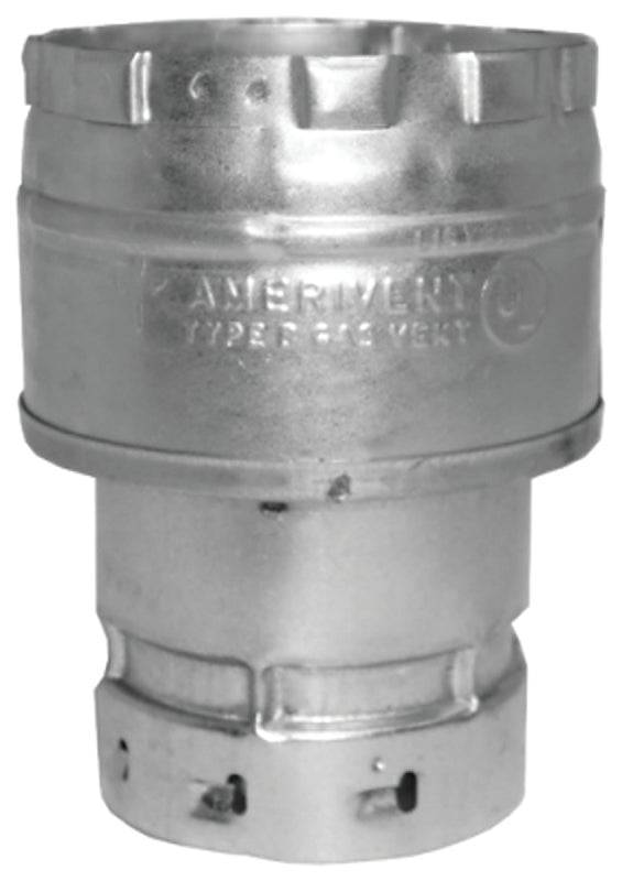 AmeriVent 4EIX6 Increaser, 4 x 6 in Connection, Aluminum/Steel, Galvanized