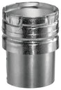 AmeriVent 6EDC Draft Hood Connector, 6 in Connection, 6 in OAL, Snap-Lock, Steel