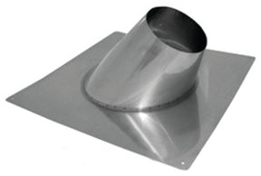 AmeriVent 7RF Roof Vent Flashing, 20 in OAL, 17-7/8 in OAW, 7 in Pipe, Steel