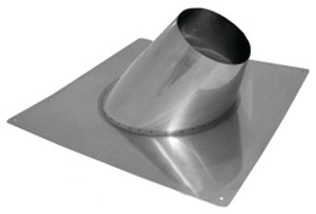 AmeriVent 8RF Roof Vent Flashing, 21 in OAL, 21 in OAW, 8 in Pipe, Steel
