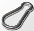 Baron 2450-1/2SM Spring Hook, 700 lb Working Load, Stainless Steel, Zinc