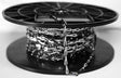 Baron 7220 Sash Chain, #2, 164 ft L, 29 lb Working Load, Steel, Chrome-Plated