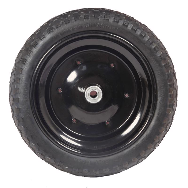 Marathon Universal Fit 8 in. D X 14.5 in. D 300 lb. cap. Centered Wheelbarrow Tire Polyurethane 1 pk
