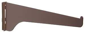 Knape & Vogt 180 180 BN 10 Shelf Bracket, 320 lb, 10 in L, Steel, Pack of 10