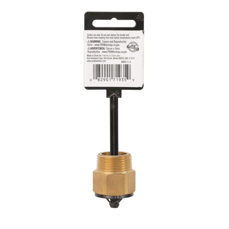 Ace 3/4 in. Brass Threaded Male Hose Coupling, Pack of 5