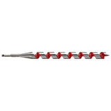 Milwaukee 48-13-6250 Ship Auger Bit, 1-1/4 in Dia, 18 in OAL, Spiral Flute, 7/16 in Dia Shank, Hex Shank
