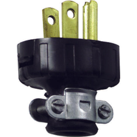Leviton Residential Vinyl Straight Blade Plug 5-15P 18-14 AWG 2 Pole 3 Wire