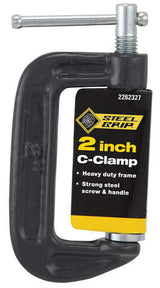 Steel Grip 2 in. X 1 in. D Adjustable C-Clamp 1 lb 1 pc