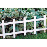 Master Mark Cape Cod Fence 33 in. L X 13.5 in. H Plastic White Decorative Garden Border, Pack of 32