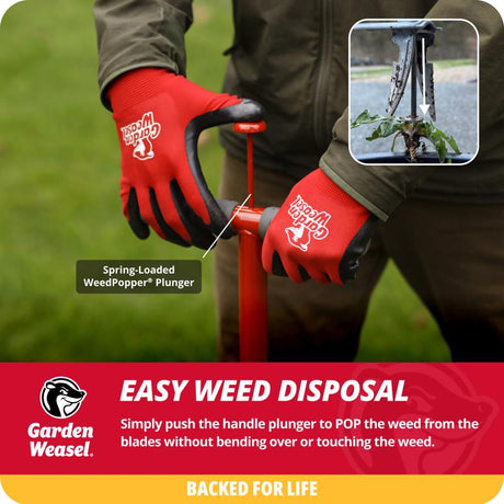 Garden Weasel Weed Popper Step & Twist 38 in. Steel Precision Tip Weed Cutter, Pack of 4