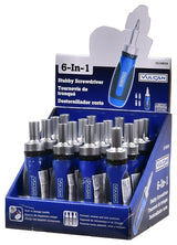 Vulcan 900063 Screwdriver Ratchet, #0, #1, #2, 3/16 in, 1/4 in Drive, Philips, Slotted Drive, 4-1/2 in OAL, Magnetic, Pack of 16