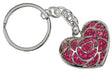 Hy-Ko KH706 Key Chain, Pink Cut Out, Split Ring, Pack of 5