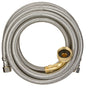 Keeney PP25896 Dishwasher Supply Line, Stainless Steel, 8 ft L Dimensions