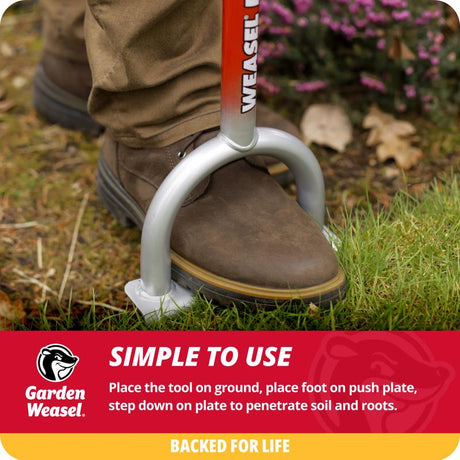 Garden Weasel Carbon Steel Garden Edger Steel Handle