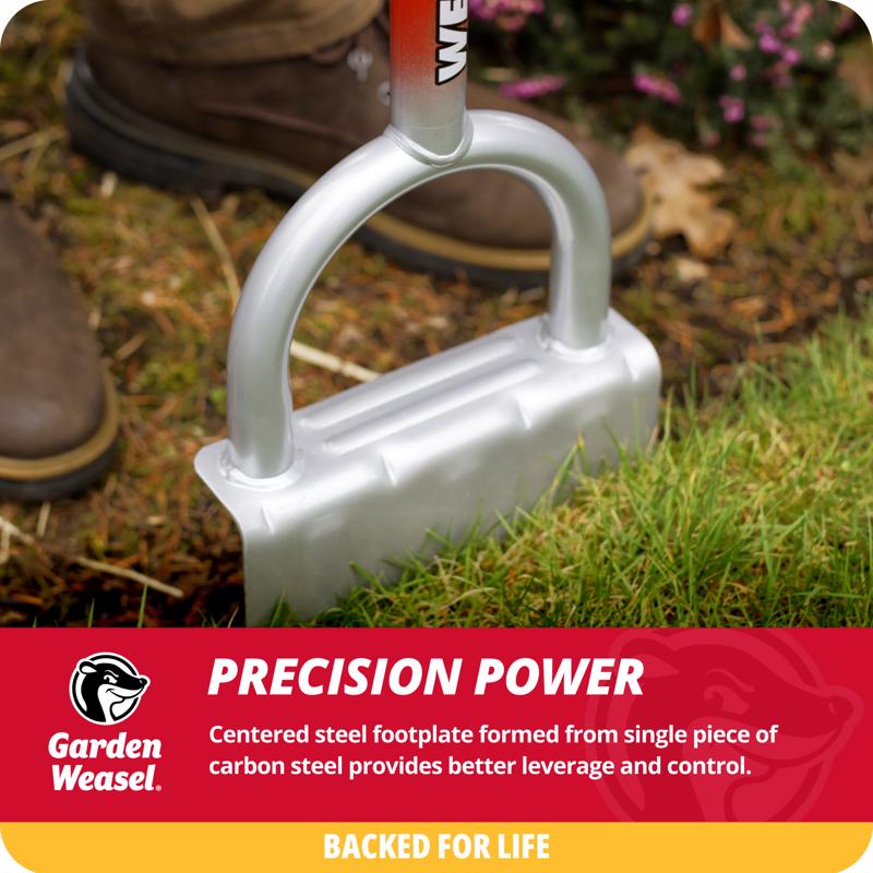 Garden Weasel Carbon Steel Garden Edger Steel Handle