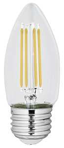 Feit Electric BPETC60/927CA/FIL/2 Filament LED Bulb, Decorative, B10 Lamp, 60 W Equivalent, E26 Medium Lamp Base