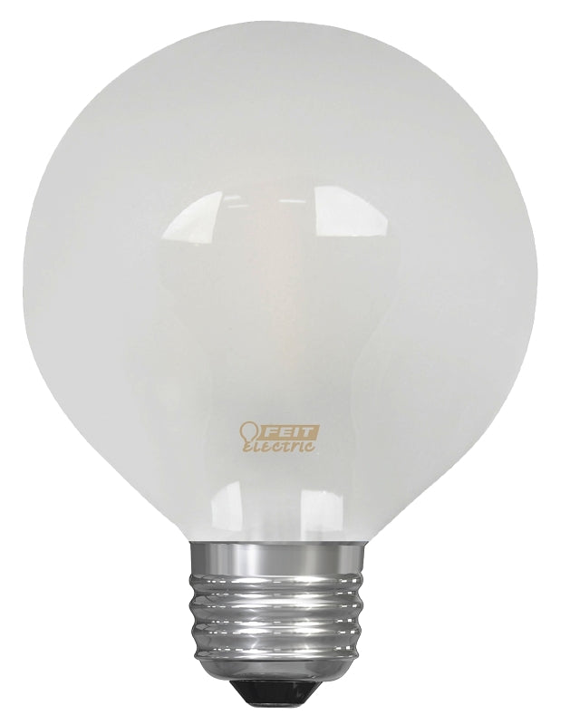 Feit Electric BPG2525W/927CA/FIL Filament LED Bulb, Globe, G25 Lamp, 25 W Equivalent, E26 Medium Lamp Base, Dimmable