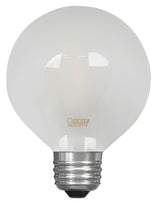 Feit Electric BPG2525W/927CA/FIL Filament LED Bulb, Globe, G25 Lamp, 25 W Equivalent, E26 Medium Lamp Base, Dimmable