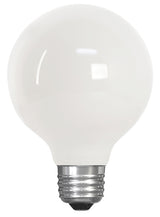 Feit Electric BPG2540W/950CA/FIL Filament LED Bulb, Globe, G25 Lamp, 40 W Equivalent, E26 Medium Lamp Base, Dimmable