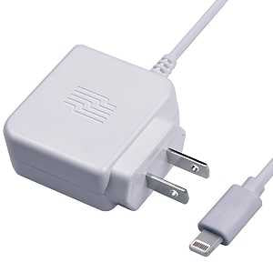 Zenith PM1024WC8 Wall Charger, White, For: iPod, iPhone and iPad, 2.4 V Output, 3 ft L Cord