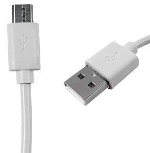 Zenith PM1003MCW Micro USB Cable, White Sheath, 3 ft L, Pack of 4