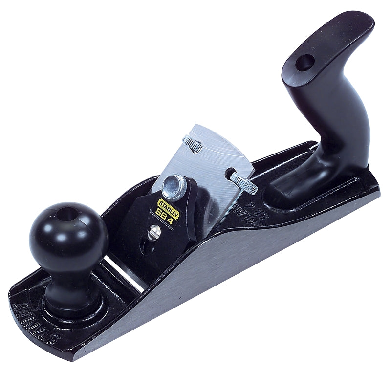 STANLEY 12-404 Adjustable Bench Plane, 2 in W Blade, Steel Blade, Iron Body, Contoured Handle, Black