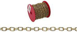 Baron 7191 Oval Chain, #19, 82 ft L, Steel, Brass