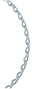 Baron 7227 Jack Chain, #16, 250 ft L, Galvanized Steel, Zinc-Plated, 10 lb Working Load