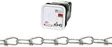 Baron 6242 Double Loop Chain, #2, 275 ft L, Steel, Zinc