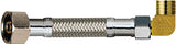 Plumb Pak PP23833 Dishwasher Connector, 3/8 in, Compression x MIP, Stainless Steel